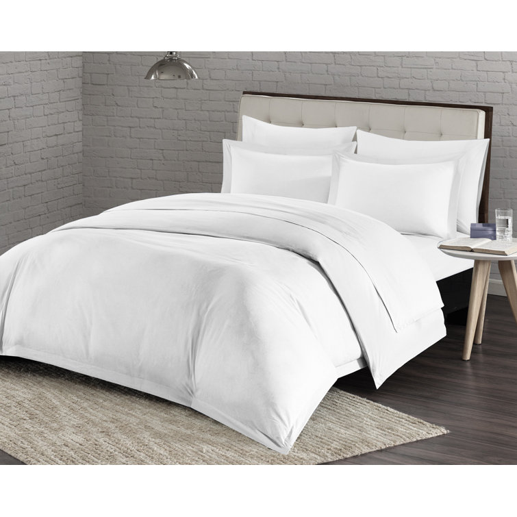 Charlton Home® Microfiber 3 Piece Duvet Cover Set & Reviews Wayfair